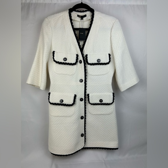 Maje Dresses & Skirts - Authentic Maje Ritosio Tweed Short Dress size EU 38 US 6 NWTs and Receipt